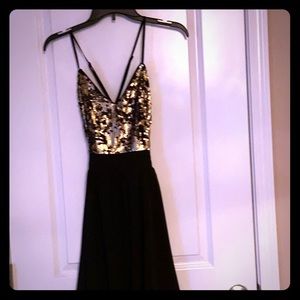 Cecilia Gold Sequin Dress